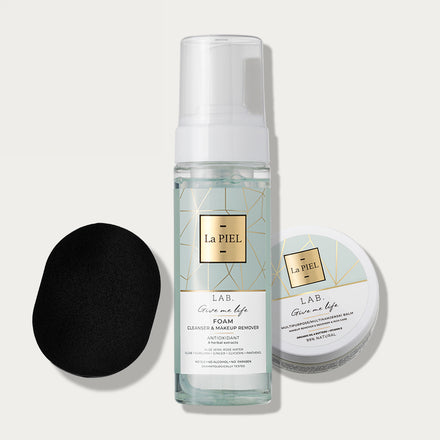 La PIEL Double Cleanse Set Pjena Balm I Spuzvica
