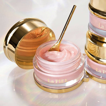 La PIEL Glow Krema Za Lice Otvorene Teglice Roza Tekstura