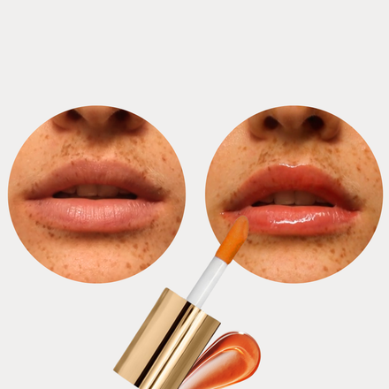 La PIEL Juicy Lips Cherry Swatch Na Usnama