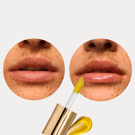 La PIEL Juicy Lips Chocolate Swatch Na Usnama