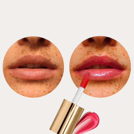 La PIEL Juicy Lips Pink Fruit Swatch Na Usnama