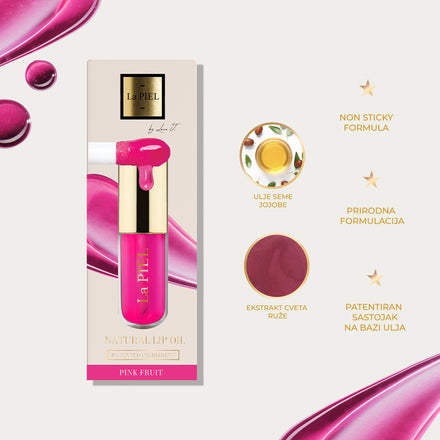 La PIEL Juicy Lips Pink Fruit Ulje Za Usne Kartica Nijanse