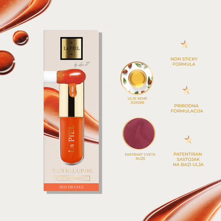 La PIEL Juicy Lips Red Orange Ulje Za Usne Kartica Nijanse