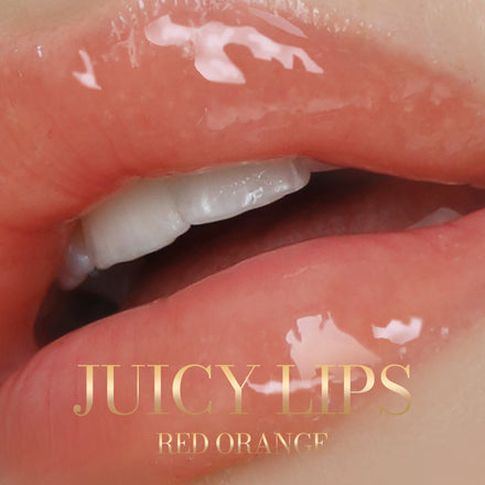 La PIEL Juicy Lips Red Orange Ulje Za Usne Swatch Na Usnama