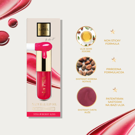 La PIEL Juicy Lips Strawberry Kiss Ulje Za Usne Kartica Nijanse