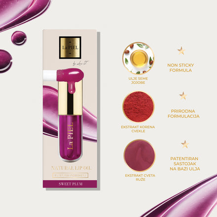 La PIEL Juicy Lips Sweet Plum Ulje Za Usne Kartica Nijanse
