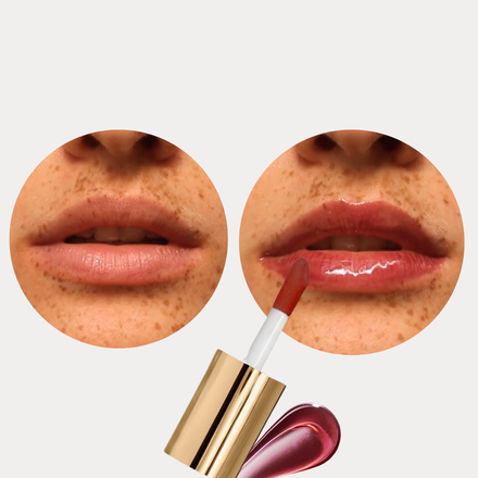 La PIEL Juicy Lips Vitamin C Swatch Na Usnama