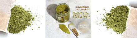 La PIEL Matcha Babe Piling Za Telo Zeleni Caj I Tekstura