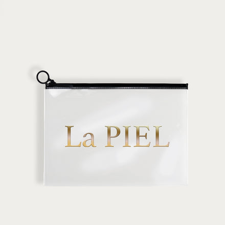 La PIEL Prozirna Zip Torbica Logo