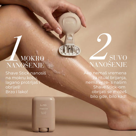 La PIEL Shave And Care Mokro I Suho Nanosenje Infografika
